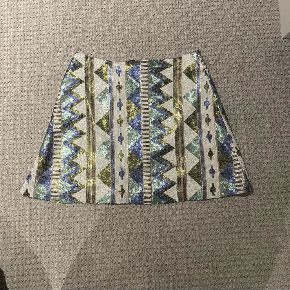 Sequin mini skirt